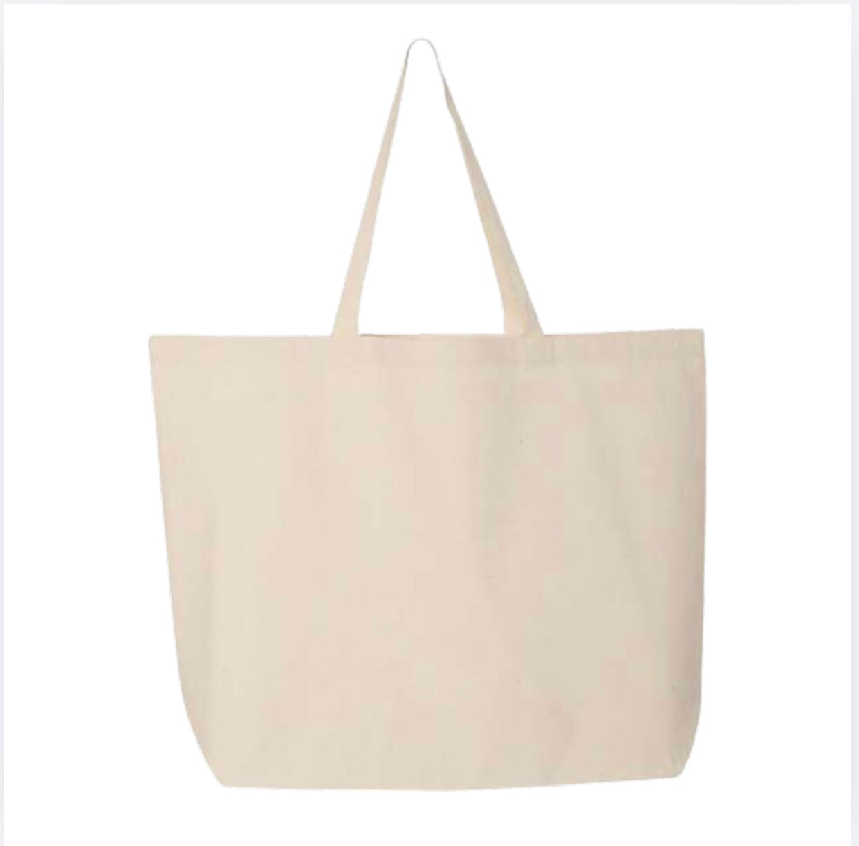 Custom Jumbo Canvas Tote Bag